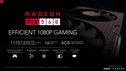 Radeon RX 560X de AMD 